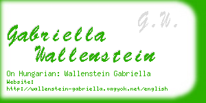 gabriella wallenstein business card